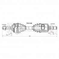 Привод в сборе передний Toyota TUNDRA/SEQUOIA 06 SAT 1440543908 E3 PVFPS TO5189