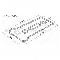 Прокладка клапанной крышки MZ LF, L3, Mazda 6/Atenza GG/GY, Premacy CP 02 SAT ER1 0D KLF1410230 1422809861