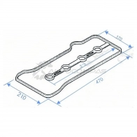 Прокладка клапанной крышки Toyota WISH,PREMIO,OPA 1AZFSE 01 SAT 1422828043 D2XL XSY K1121328041