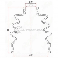 Пыльник шруса NISSAN MARCH 10 82-91/MAZDA DEMIO 98-02/DAEWOO MATIZ 98- (2 хомута. резина) SAT C1135 1422800476 IUM RQ