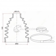 Пыльник шруса наружный передний MAZDA CX-5 (2 хомута. резина) SAT 1422810958 BKFD020 9RS TW3