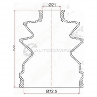 Пыльник шруса наружный HONDA CR-V 11-/внутр NISSAN ALMERA N16 00-02/SUNNY 98-04 (2 хомута. резина) SAT SF24 Q C1046 1422802427