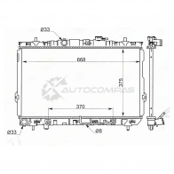 Радиатор HYUNDAI ELANTRA 1.6/2.0/2.0D 00-(трубчатый) SAT 1422805433 E3 5RJ4 SGHY0003