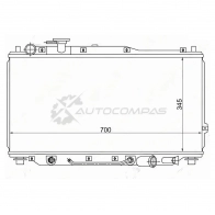 Радиатор KIA SPECTRA/SEPHIA/SHUMA/MENTOR 1.5/1.6 96-(трубчатый) SAT D7 7X2 SGKI0001 1422807840