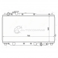 Радиатор KIA SPECTRA/SEPHIA/SHUMA/MENTOR 1.5/1.6 96-(трубчатый)