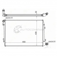 Радиатор AUDI A3 (03-) // SKODA OCTAVIA (04-)/SUPERB (08-) // VW EOS/GOLF V 03-/JETTA (05-)/PASSAT B SAT 1422832378 HLB QCBS VW0004D
