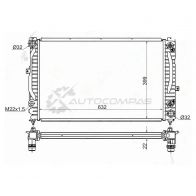 Радиатор AUDI A4/S4 2.4/2.5TD/2.6/2.8 94-00/AUDI A6/S6 2.4 97-04/VW PASSAT B5+ 2.5TD/2.8 00-05/SKODA SAT VW00031 1422831752 OL5B81 M