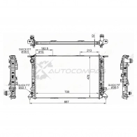 Радиатор AUDI A4/S4 2.7TD/3.0/3.0TD/3.2 07-/AUDI A5 2.0T/2.7TD/3.0/3.0T/3.0TD/3.2 07-/AUDI Q5 3.2 08 SAT SWTW X1 1422832385 AD0009