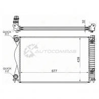Радиатор AUDI A6/S6 2.0T/2.0TD 04 SAT AD000604 1422832388 PKHB CDJ
