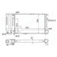 Радиатор BMW 5-SERIES E34 2.0 88-96 SAT CNR A5 BW0005 1422798227