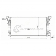 Радиатор CADILLAC ESCALADE 15-/CHEVROLET TAHOE 15-/GMC YUKON 15 SAT CA0004 O4Y ILBR 1440513606