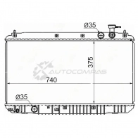 Радиатор CHERY TIGGO 2.4 4G64 05 SAT HFO 6NAS CH0001MT 1422798978