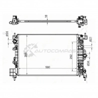 Радиатор CHEVROLET AVEO 1.6 11-/OPEL MOKKA 12