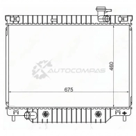 Радиатор CHEVROLET TRAILBLAZER/GMC ENVOY 4.2 02- //SAAB 9-7X 4.2 05 SAT K AK3S 1422799028 CH0007