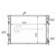 Радиатор CHRYSLER 300C/DODGE MAGNUM/CHARGER 04-11 SAT 1422799636 CR0003 9LM AK7W