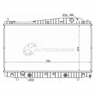 Радиатор DAEWOO MAGNUS/CHEVROLET EVANDA 1.8/2.0 02-/TOSCA/EPICA 2.0/2.5 06 SAT YFXB F DW0002 1422799022