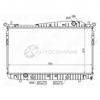 Радиатор DAEWOO MAGNUS/CHEVROLET EVANDA 1.8/2.0 02-/TOSCA/EPICA 2.0/2.5 06 SAT 1KTRT P DW00021 1422802357