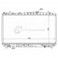 Радиатор DAEWOO NUBIRA/CHEVROLET LACETTI/SUZUKI FORENZA 1.4/1.6/1.8 03 SAT 1422799024 AFJ CEA DW0004MT