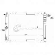 Радиатор DAEWOO/CHEVROLET LANOS 97-/ZAZ SENS 07-/CHANCE 09-(трубчатый) SAT SGDW00031 C BWVYC 1422799034