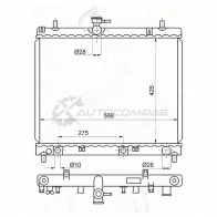 Радиатор DAIHATSU BE-GO 06-/Toyota RUSH 06 SAT DA0001071 M12C IF3 1422827933