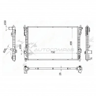 Радиатор FORD EXPLORER 11 SAT 1440515725 P53 CF FD00121