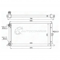 Радиатор FORD FORD GALAXY II 00-/VW SHARAN 00-03 SAT SGFD0015 1440516449 YF 3JRGV