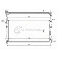 Радиатор FORD TRANSIT 2.0D/2.0TD 00-06 W/O A/C SAT 3Y5ZY 52 1422801115 FD0006