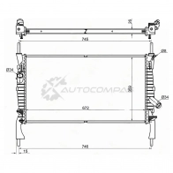 Радиатор FORD TRANSIT 2.2TD/2.3/2.4TD 2006- W/O A/C