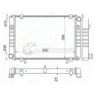 Радиатор GAZELLE 3302 99-(2х рядный) SAT 1422802123 GZ0002 ZNKI 0