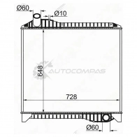 Радиатор HINO PROFIA FH/ FN/ GN/ передний/ FS/ FW/ FQ 1994- P11C SAT HI00061 1440518443 1 GREGDX