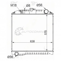 Радиатор HINO RANGER 10 SAT HI00092 BL HRR 1440518698