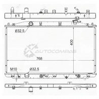 Радиатор HONDA ACCORD 2.0/2.4 08 SAT T0D8AO D HD0003CU 1422803678