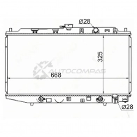 Радиатор HONDA CIVIC SHUTTLE/CONCERTO 88-92 SAT HD0001EF 1422803671 QCZ Z5Y2