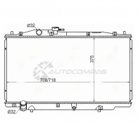 Радиатор HONDA INSPIRE 03-07/ACCORD (сингап.) J30A/ACURA TL 2.5/3.2 03-07 SAT A NDG5B1 1422803694 HD0005UC