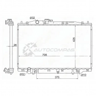 Радиатор HONDA LEGEND 3.5 06 SAT 1422803698 HD00061 EAMNW 19