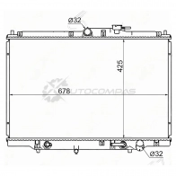 Радиатор HONDA ODYSSEY/SHUTTLE 95-99 SAT 9HVL V 1440989379 ST100045