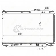 Радиатор HONDA S-MX 97-02 SAT HD0009RH1 VNDJG4 1 1422803703