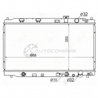 Радиатор HONDA/ACURA INTEGRA DB/DC1/2 93-00 SAT HD0008BD IZ4JB A2 1422803696