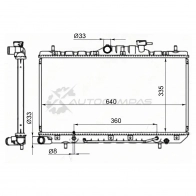 Радиатор HYUNDAI ACCENT (TAGAZ) 1.3/1.5/1.6 00-(трубчатый)