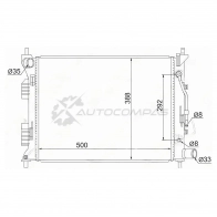 Радиатор HYUNDAI SOLARIS / KIA RIO III 11-(трубчатый) SAT 1440523077 SGHY0016R E 91QE
