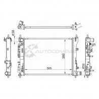 Радиатор HYUNDAI SOLARIS / KIA RIO IV 17- (трубчатый) SAT XIFR I SGHY00162R 1440523082