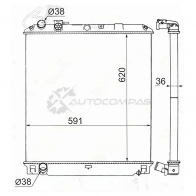 Радиатор Isuzu ELF FSR90/NPR81 04-(пластинчатый) SAT 1422807676 4JZ HZ IS0002FSR