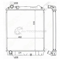 Радиатор Isuzu ELF/ MAZDA TITAN/ NISSAN ATLAS NPR/NQR 4HG1/4HF1/4HL1 LKR81 APR71/BPR71 99 SAT 1422807643 IS00021 C7 338