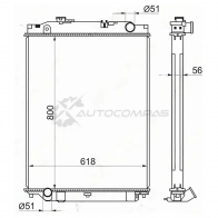 Радиатор Isuzu FORWARD FVR34 10 SAT 1422807718 IS0004FVR34 OWW 7R6I