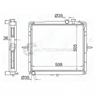 Радиатор KIA BONGO J3 1.4t (505) SAT M6HUL2 O 1422808320 KI00073