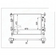 Радиатор KIA K5 2,0/2,5 20 SAT ST100017 68 ZF5 1440989385