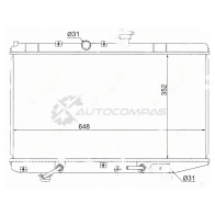 Радиатор KIA RIO 1.3/1.5 00-05 SAT 1422808143 WU95 K KI0004