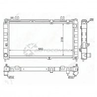 Радиатор LADA GRANTA 12-(трубчатый) SAT SGLD0001R 1440515308 K9Q 49