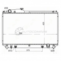 Радиатор LEXUS LS430/Toyota CELSIOR 01-06 SAT 1422823865 TY000701 GHM 04I