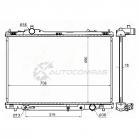 Радиатор LEXUS LS460/LS600 07 SAT TY000707 AG X4PU 1422822398